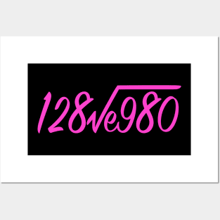 128ve980 I love You (Pink) Posters and Art